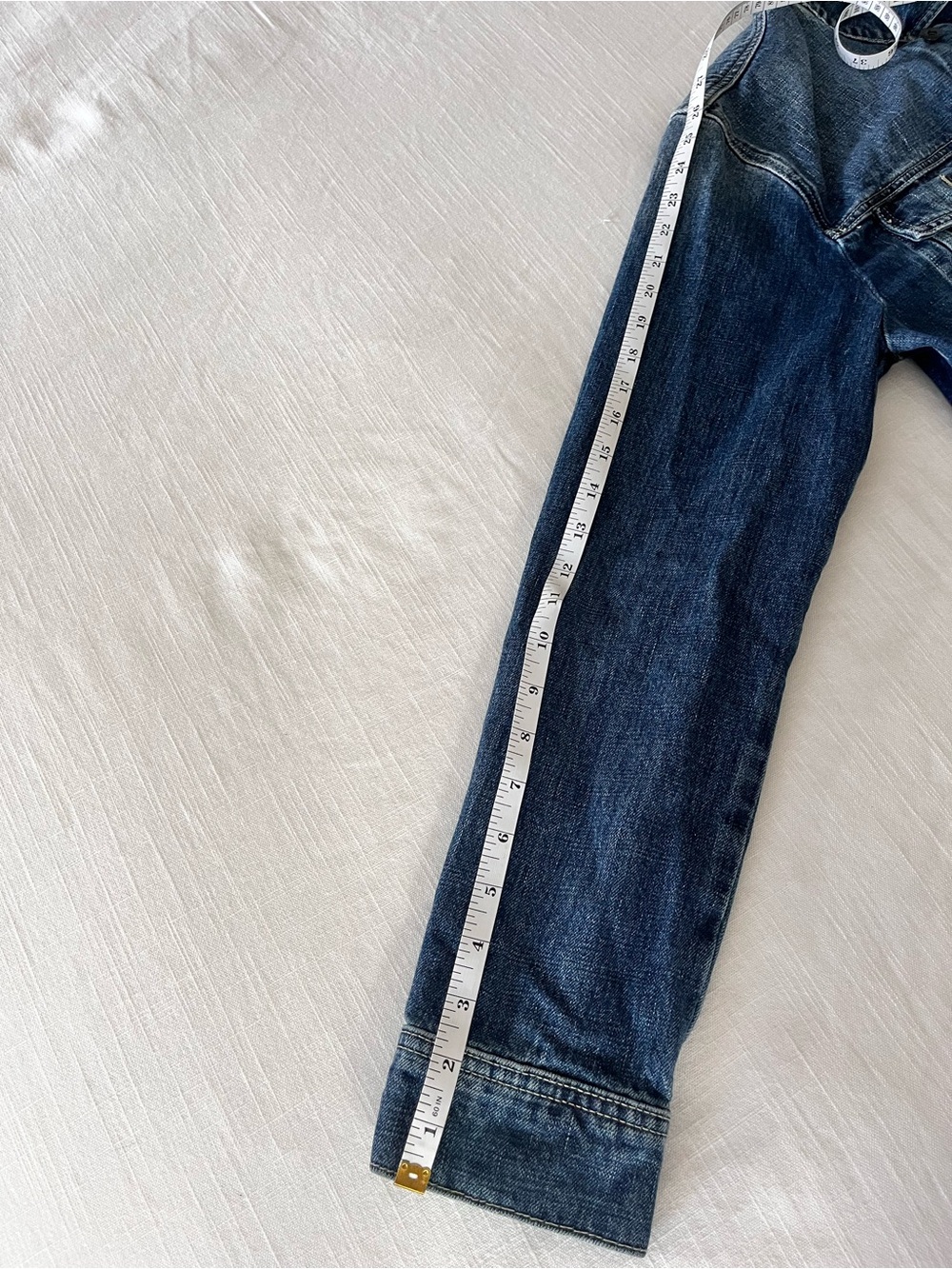 James Perse Washed Blue Denim Jacket - Picture 5 of 5